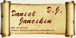 Daniel Jančikin vizit kartica